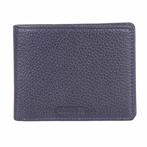Roots 73 Stalk Collection Leather Slimfold Wallet with Center Wing