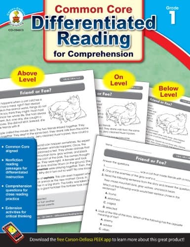 Common Core Differentiated Reading Comprehension, Grade 1