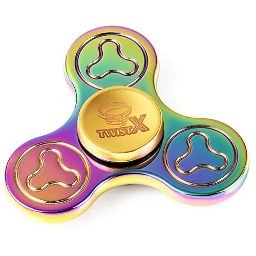Metal Fidget EDC Toy Hand Tri Spinner - Ceramic Bearing - for ADHD/ADD Asperger Syndrome Reduce Anxiety Depression Stress Relief Nervous Boredom Stay Awake Quit Bad Habits Autism Adult and Children