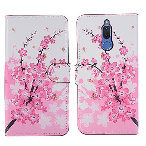 MEIRISHUN Huawei Mate10 Lite Case, Painted Wallet Stand Flip Case Cover with Card Slot for Huawei Mate10 Lite - 002
