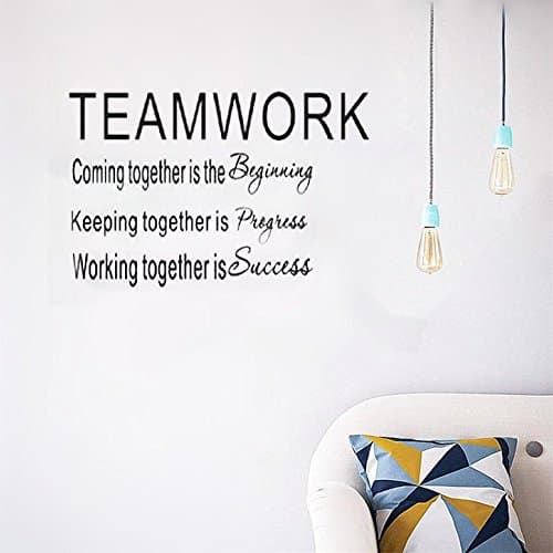 amvcy Large Teamwork Definition Office Vinyl Wall Decals Quotes Sayings Words Art Decor Lettering Vinyl Wall Art