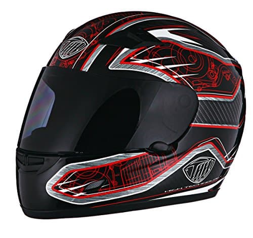 THH TS-39 Motor Helmet Black and Red 2X-Large