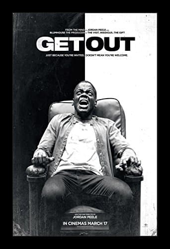 Get Out - 11x17 Framed Movie Poster by Wallspace
