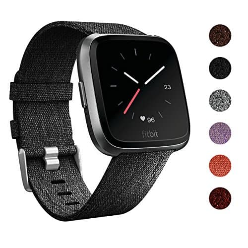 for Fitbit Versa Bands, Nylon Woven Fabric Bands for Fitbit Versa Smartwatch