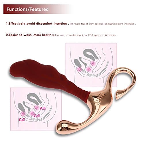 (3 DAYS DELIVERY ) Iron Handheld FDA Approved silicone P-rostate massager ( USA SELLER )