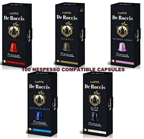 100 Nespresso Compatible Coffee Capsules Variety Pack - 5 Different Blends - OriginalLine