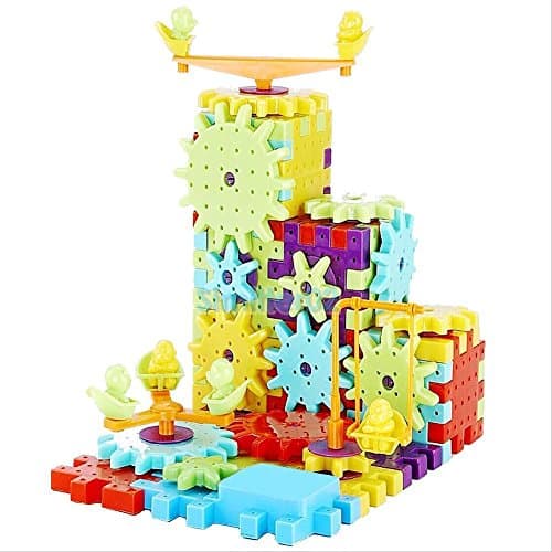 81pcs Child Kid Plastic Multicolor Building Blocks Gears Puzzle Educational Toys
