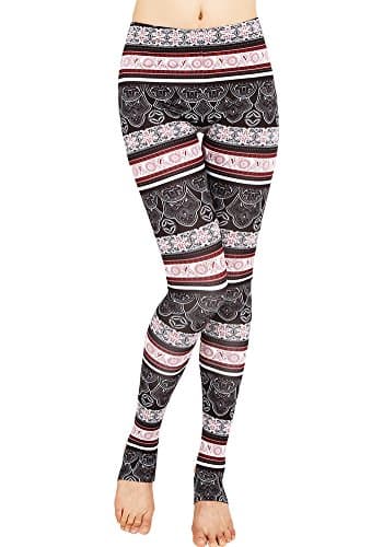 CinGr8 3D Printed Aztec Tribal Leggings Stirrups Stretchy Plus Size Pants