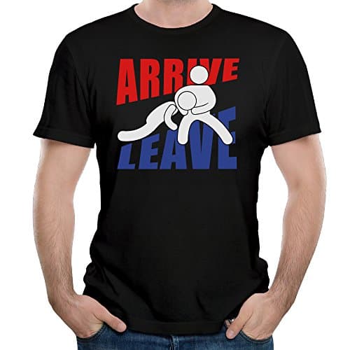Men's Cool Arrive Wrestle Leave 2016 Cotton Premium Short Sleeve T-shirts Tee