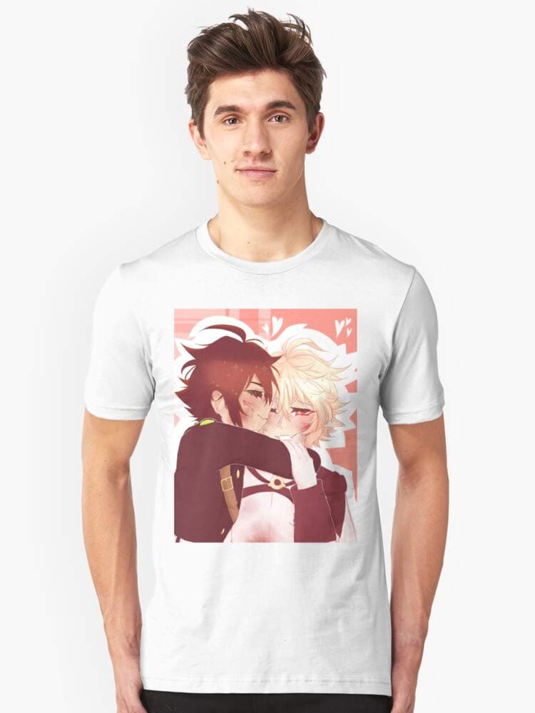 Owari No Seraph Ih-12-B Men's Comfortable Cotton Short Sleeve Tshirt