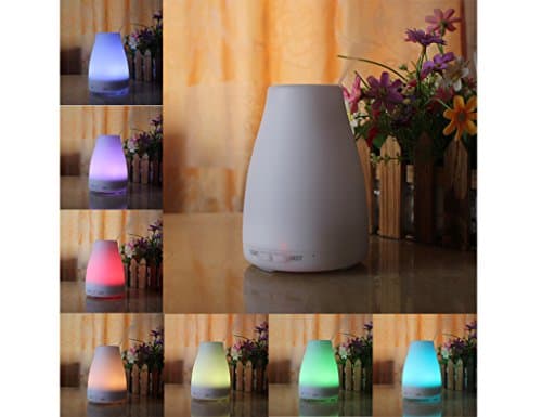 Ultrasonic Essential Oil Diffuser with Timer, Aromatherapy Diffuser Cool Mist Humidifier with LED Lights Changing - Waterless Auto Shut-off Function for Kids Home Office Baby Bedroom Spa Gym Yoga