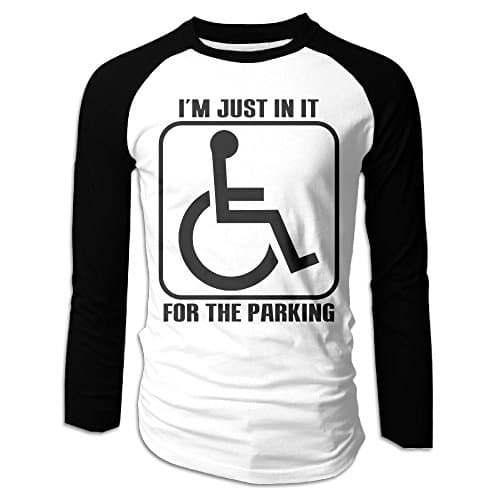 SuperBlu Just In It For Parking Men Long Sleeve Raglan T-Shirts Black L