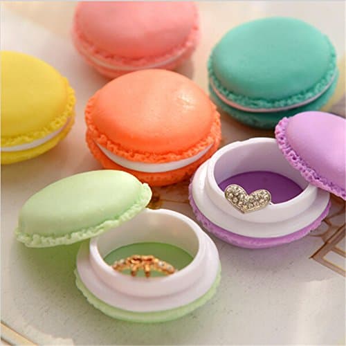 6 Pcs/lot Cute Mini Clips Dispenser Macaron Storage Box Candy Organizer For Jewelry Pill Case