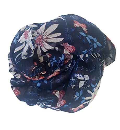 SoLine Flowers Pattern Scarves Shawl Blanket Warm Warp lightweight Large Scarf for Women (Daisy 03)