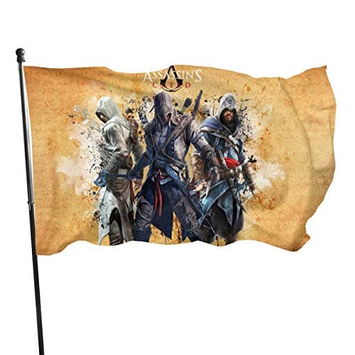 Skeong A-ss-assi-ns Cre-ed Yard Flag Home Decoration Party Garden Flag Indoor Outdoor Decor 3x5 Foot