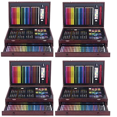 Art 101 142-Piece Wood Art Set (4 Sets)