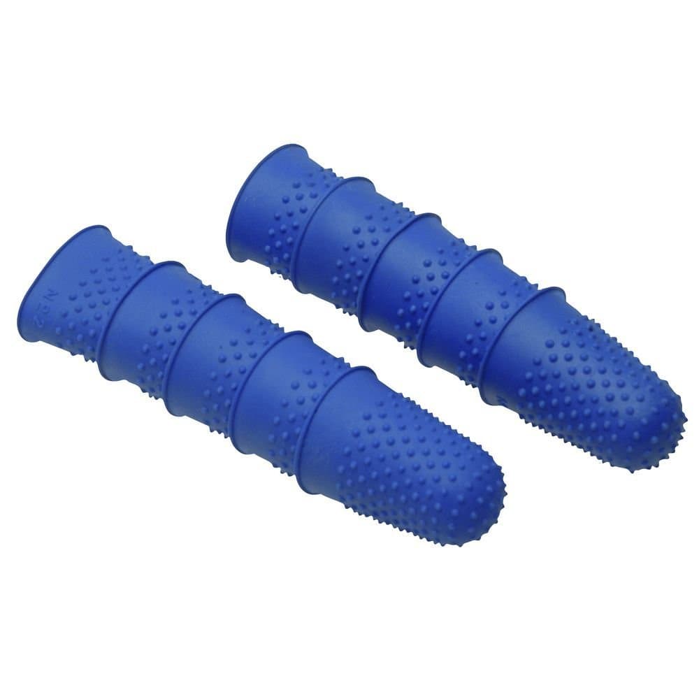 SMCO Quality Flexible Rubber Thimblette Blue Size 1 18mm Finger Cone Thimble (10)