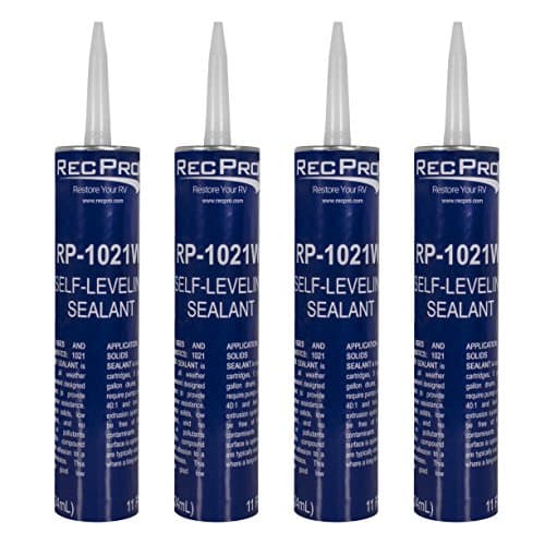 4 Pack of Alpha Systems 1021 Self-Leveling RV Sealant