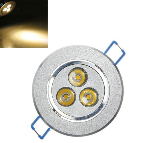 3W 300LM 3500K Warm White LED Recessed Ceiling Light Bulb 85-265V.