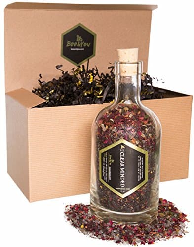 Bee &amp; You - Bee Clear Minded Soaking Salt - Dead Sea Salt &amp; Black Hawaiian Sea Salt w/ Bee Pollen, Lemon &amp; Lime Essential Oils - Bath Salts for Skin Hydration, Aromatherapy, Stress Relief - 12 Ounces