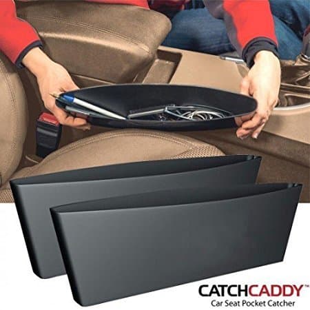 ZESI Stylish Catch Kaddy Internal Storage Organizer for Car Seat Side Pouch (Black)