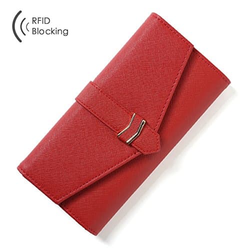 Aoliner Women RFID Blocking Multi Card Organizer Wallets for women Clutch