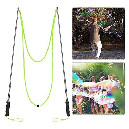 Bubble Show Performance Tools - Magic Giant Bubble Wand Stainless Steel Telescopic Bubble Wand Design/Festival Promotion Gift