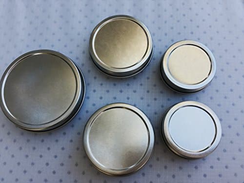 fire horse Steel TIN Variety Pack | Five Pieces Circular Secure Screw Top | First Aid | Organizing | Camping | Travel | Bushcraft | Survival | EDC