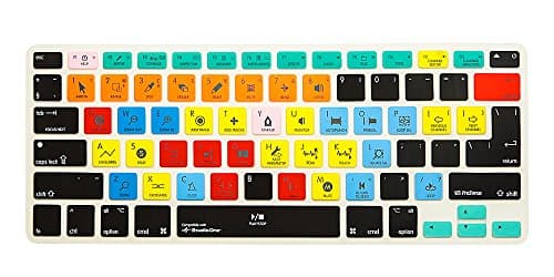 Studio One Shortcut Keyboard Cover Mac Silicone Portector Skin For Macbook Air 13 & Macbook Pro 13 15 17, Retina (US / European ISO Keyboard) (EU/US Both)