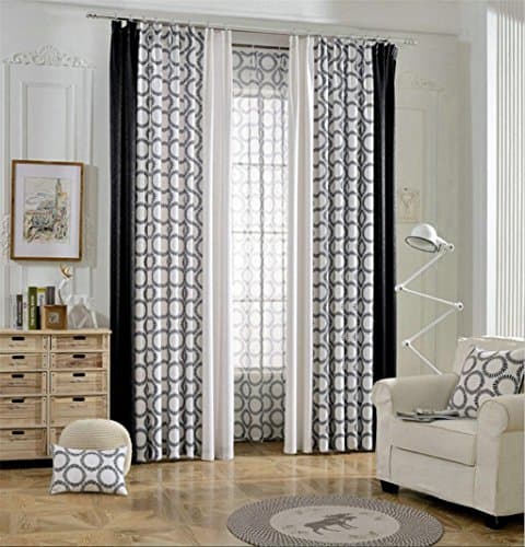 GYMNLJY Window Drapes linen Blackout drape Solid Thermal Room Darkening Noise Reducting Curtains for Bedroom 1.5 2.8m (1 panels)
