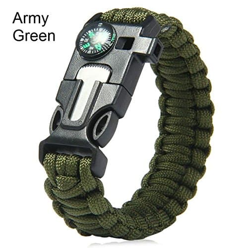 trevolutions tactical para cord braclet (olive green) (Olive)