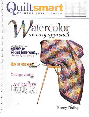 QUILTSMART PRINTED INTERFACING, WATERCOLOR AN EASY APPROACH