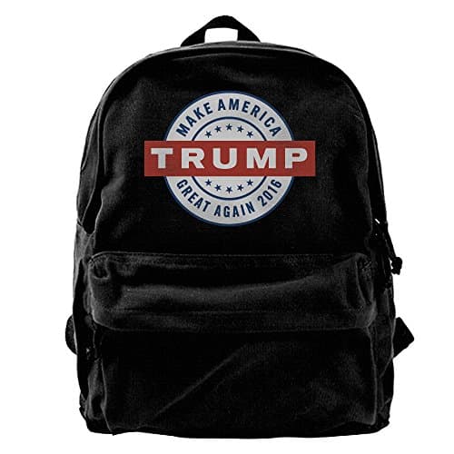 Canvas Backpack, Trump Make America Great Again Casual Computer School Bag Daypack For Travel, Hiking, Camping
