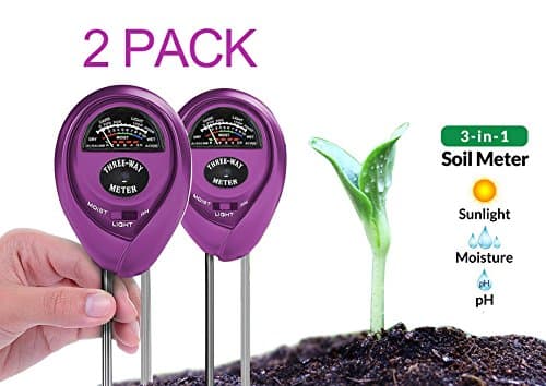 Dodoshop 2Pack Plant Soil Tester Kit,3 in 1 Soil Tester Moisture Meter, Light and PH acidity Tester,for Garden, Farm, Lawn, Indoor & Outdoor (No Battery needed) Easy Read Indicator
