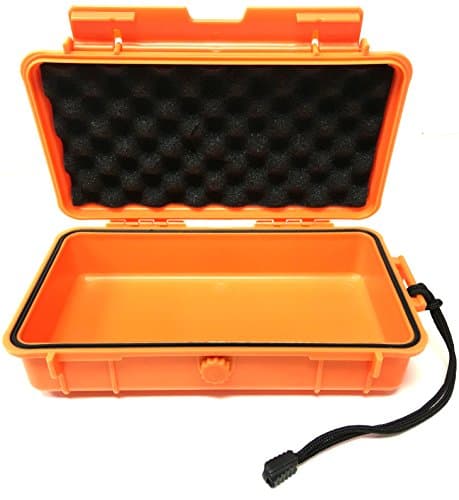 Orange Tough Case Odor Resistant 8.5" x 4.5" Travel Storage Stash Box Container - Fits Stash Jar , Grinder , Raw Cone or Papers, Lighter and More Accessories
