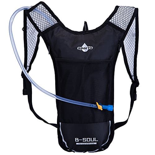 Hydration Pack with 2L BPA-Free Water Bladder for Hiking Cycling Running Walking and Climbing Fits Men Women Grey