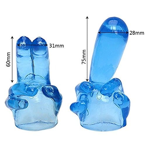 2 Set Mini Massager Attachments Accessories (Blue)