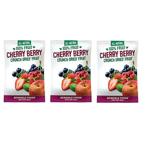 Sensible Foods Cherry Berry Crunch Dried Fruit 1.8 oz (3-pack) Kosher - Gluten Fee - Non GMO Verified
