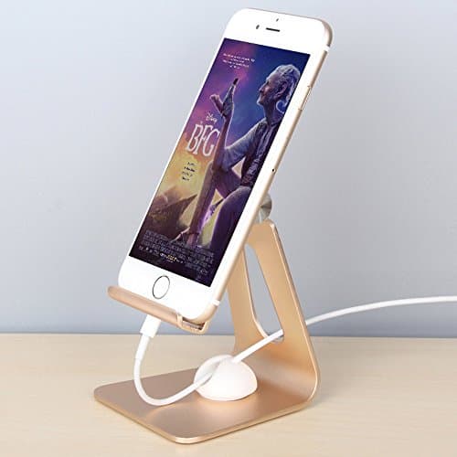 Fwaytech Cellphone Stand Holder Gold,iPhone Stand Adjustable,Stand for iphone compatible with iphone xr xs max x 8 7 plus Samsung and other smartphone,Gold Desk Accessories for Woman Office