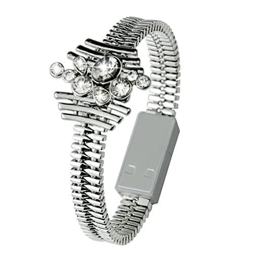 Cubic Zirconia Bracelet Micro USB Charging Cable, High Speed Cable Charging/Sync Data Durable for Android, Samsung Galaxy, HTC, Sony and Other Tablet Smartphone