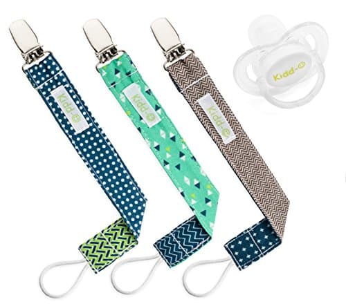 Pacifier Clip for Boy - Teether Holder - Unisex Binky Clip