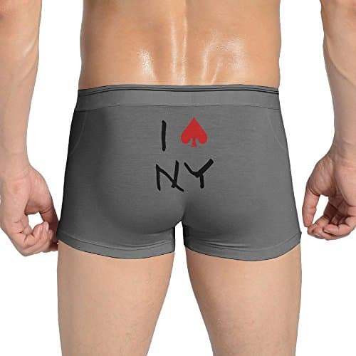 Tianshui Special Comfortable Close-Fitting I NY Tag Trunks Ash XL For Men