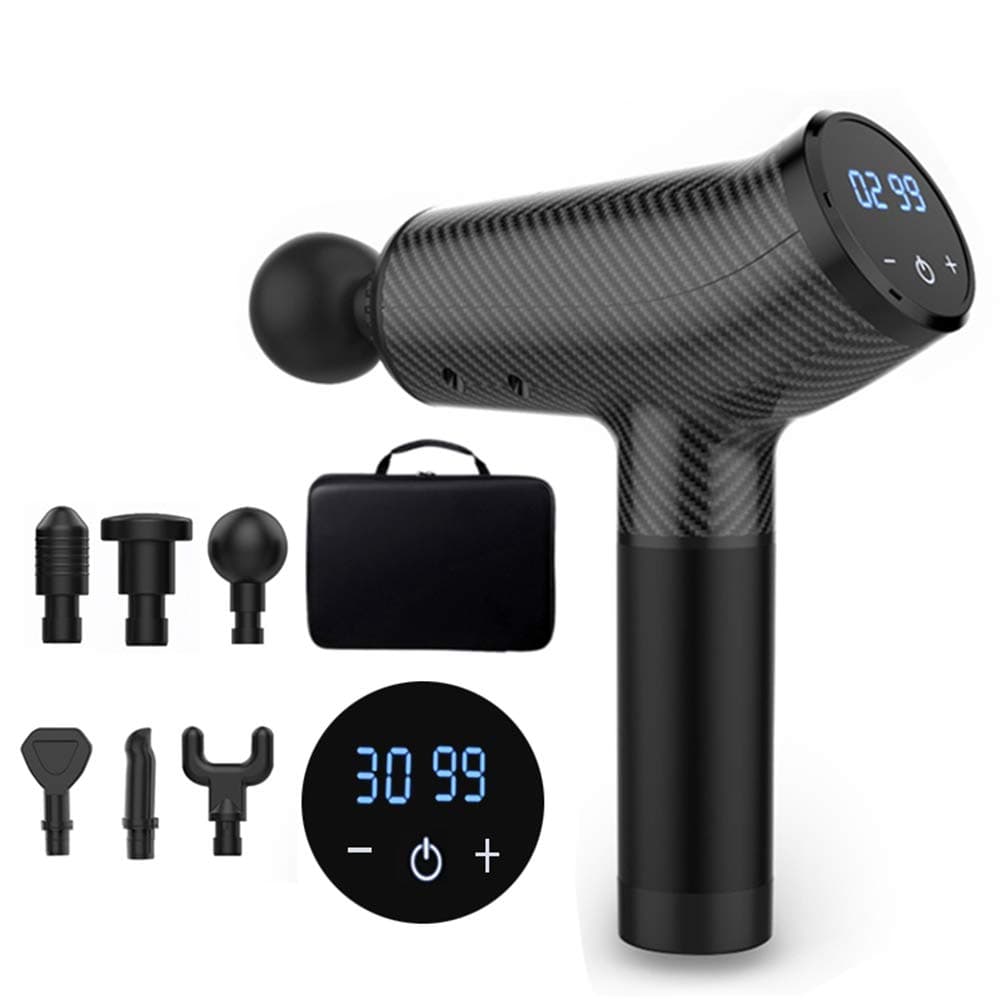 Lzour Handheld Deep Massage Gun Professional Personal Massage Device to Relax Body Massage Gun Helps Relieve Muscle Soreness and Stiffness