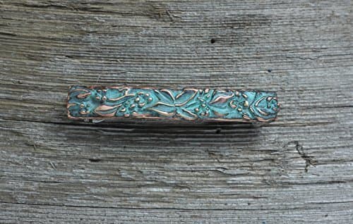 Wood Violet large hair barrette