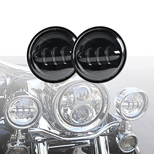OHMU Pair 4.5Inch 30W CREE LED Motorcycle Headlight Work Driving Lamp Fog Light Lamp Kit for Harley Davidson Motocycles Accessory