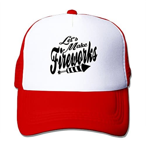 Let's Make Fireworks 4th-of-July Trucker Hat Snapback Cap