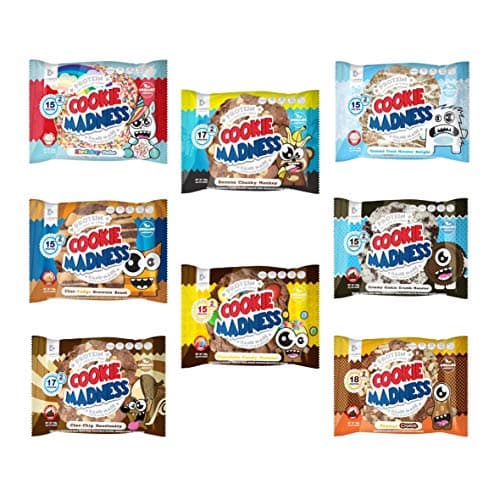 Cookie Madness Whey and Casein Protein Cookie - Mixed Box (16)