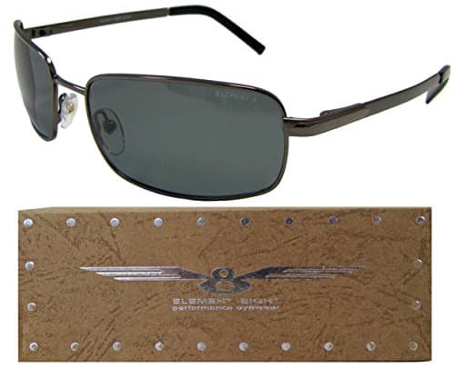 E8 Element Eight Metal Wire Frame Polarized Sunglasses