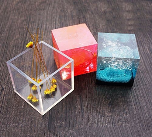 Silicone Pendant DIY Molds Resin Jewelry Making Tools Moulds - Cube Shape Pack of 2