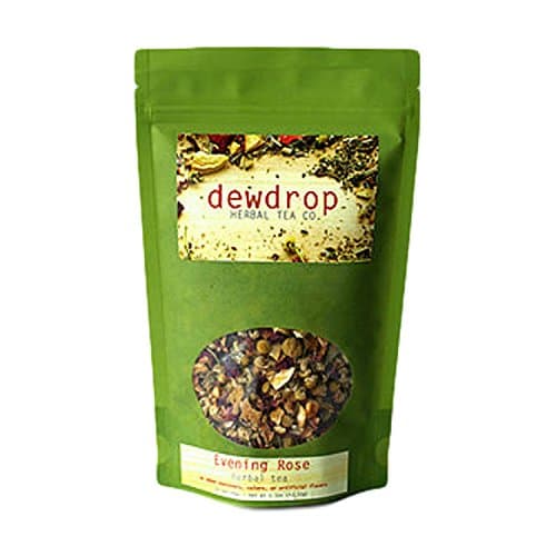 Dewdrop Loose Leaf Tea 1.95 oz - Evening Rose (Relaxing Tea for Sleep) Decaffeinated Herbal Tea